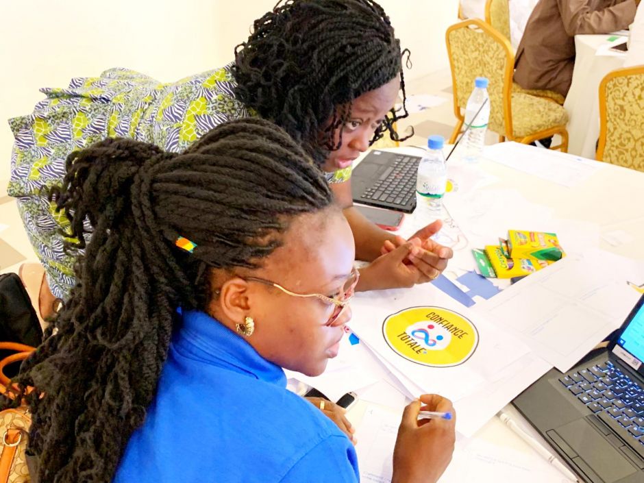 ThinkPlace designer Juanita Rodriguez work on a co-designed branding campaign ThinkPlace designer Juanita Rodriguez work on a co-designed branding campaign