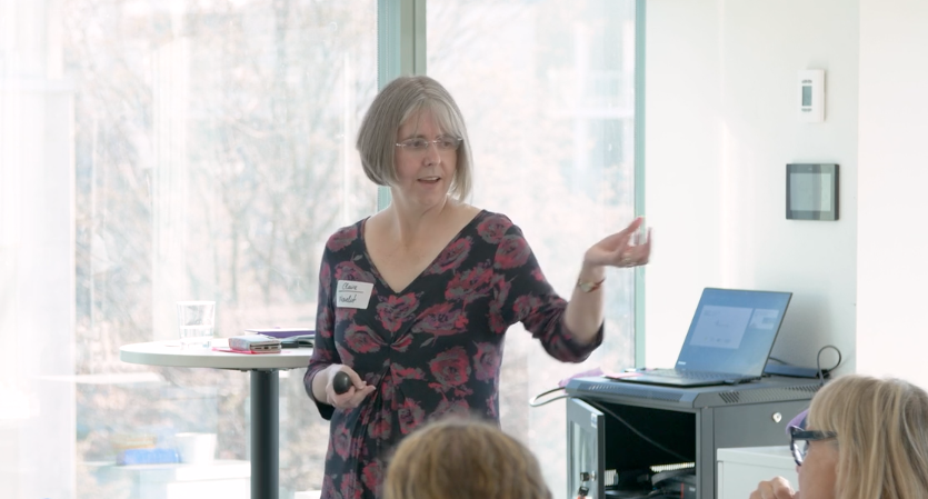 Dr Claire Craig at a thinkplace workshop Dr Claire Craig at a thinkplace workshop