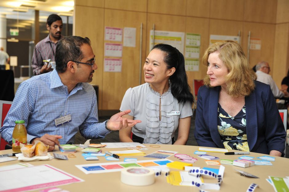 People at the symposium People at the symposium