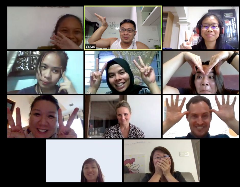 ThinkPlace Singapore team video conference ThinkPlace Singapore team video conference